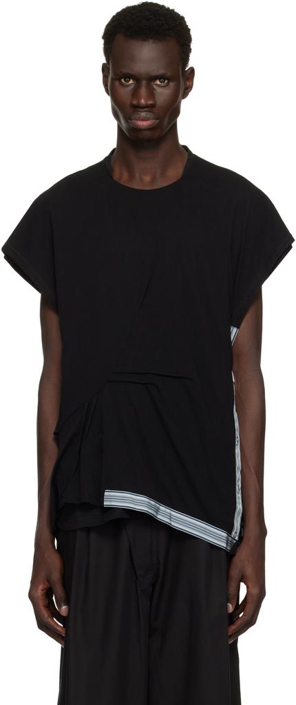 Kiko Kostadinov Black Inex Mesh Sleeveless T-shirt