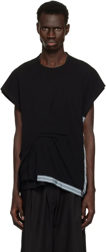 Kiko Kostadinov Black Inex Mesh Sleeveless T-shirt 1