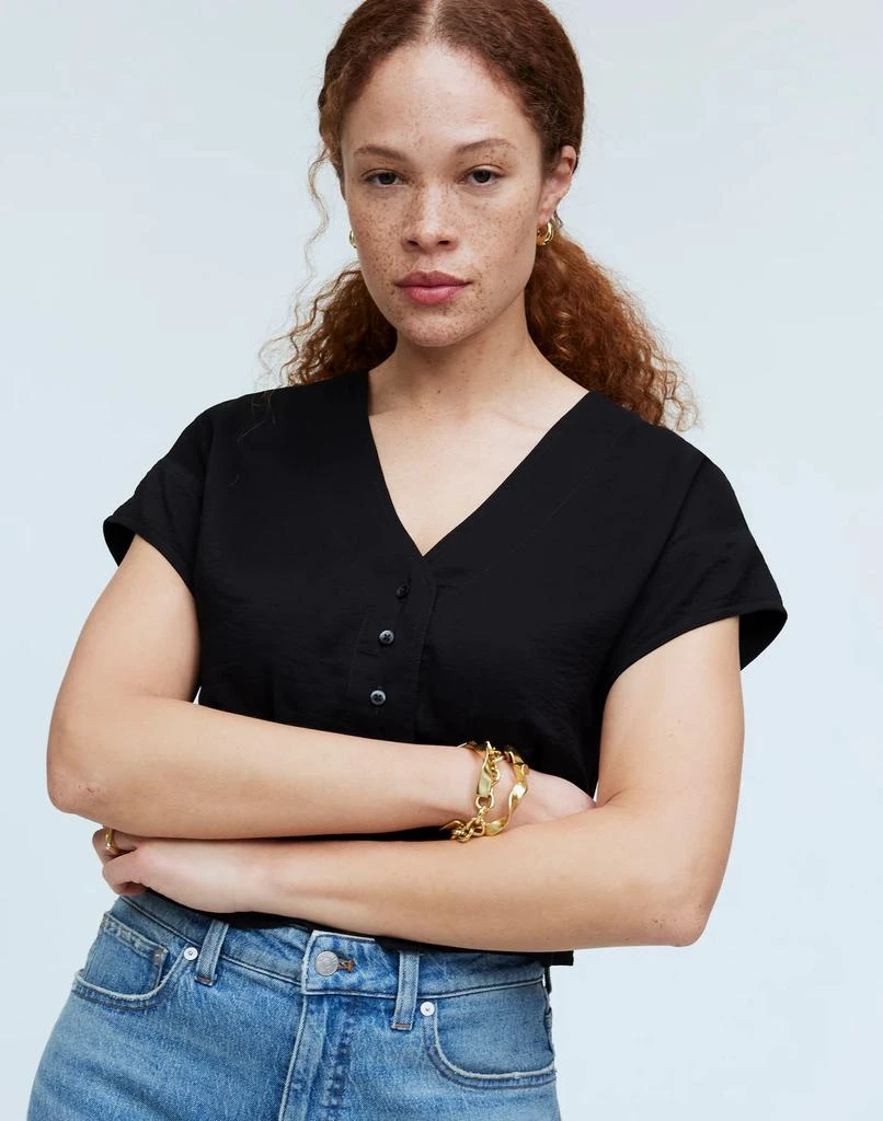 Madewell Pleated Short-Sleeve Top 5