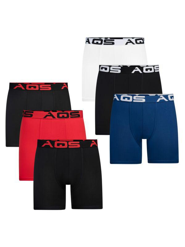 AQS 6-Pack Assorted Boxer Briefs