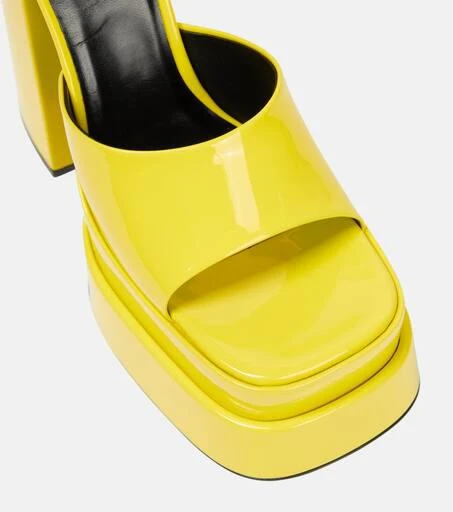 Versace Medusa Aevitas patent leather platform sandals 6