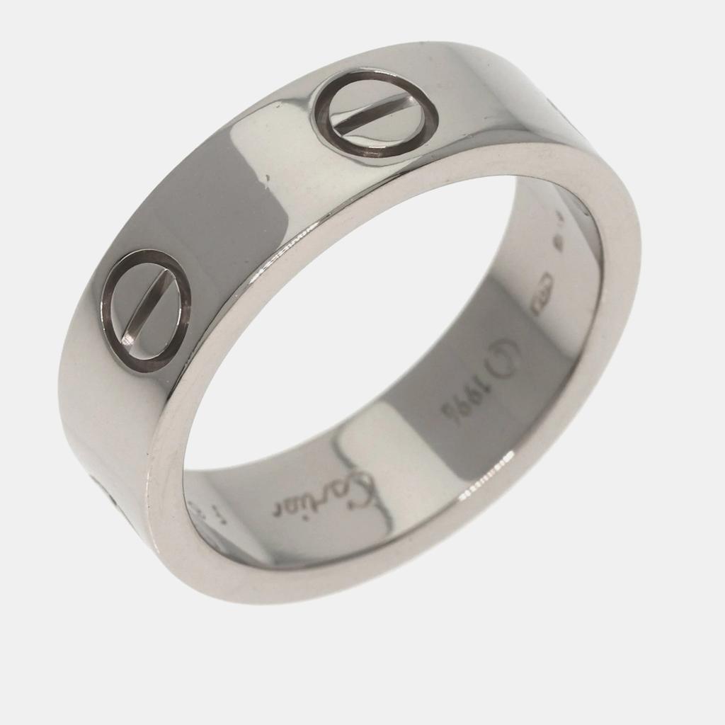 Cartier Cartier 18K White Gold Love Band Ring EU 53