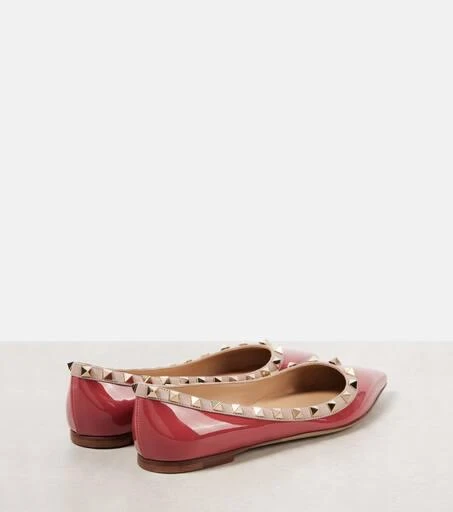 Valentino Rockstud patent leather ballet flats 2