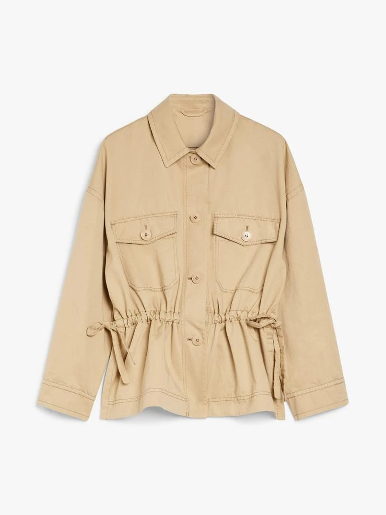 Weekend Max Mara Cotton and linen jacket with drawstring 4