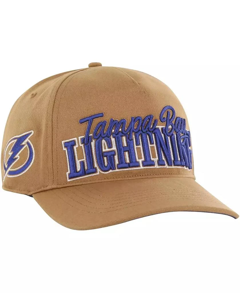 47 Brand Men's Tan Tampa Bay Lightning Barnes Hitch Adjustable Hat 1