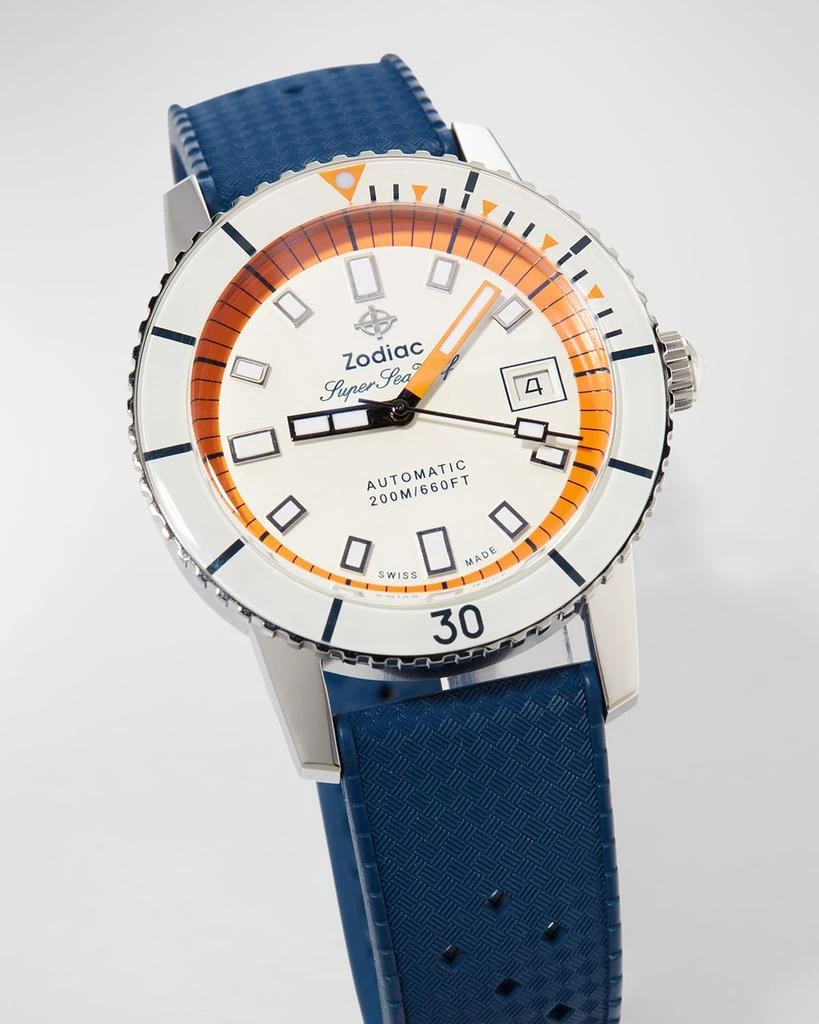 ZODIAC Men's Super Sea Wolf Automatic Rubber Watch 3