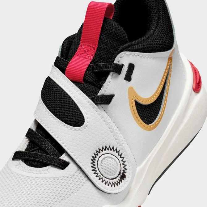NIKE Little Kids' Nike Team Hustle D 11 Stretch Lace Basketball Shoes 5