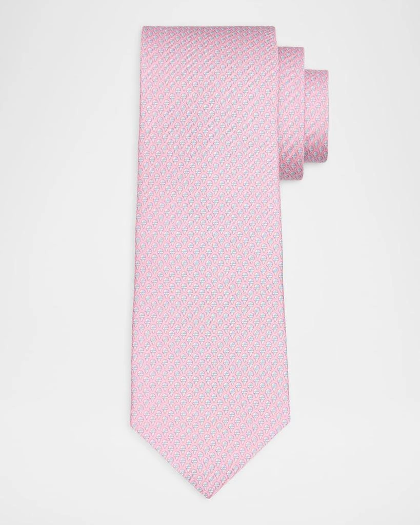 Salvatore Ferragamo Men's Micro-Ice Cream Print Silk Tie 1