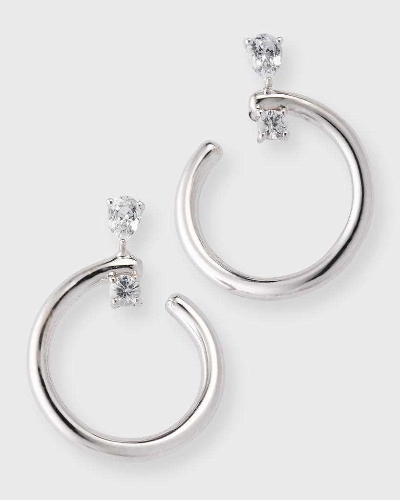 Monica Rich Kosann Sterling Silver Galaxy Midi Wrap Hoop Earrings