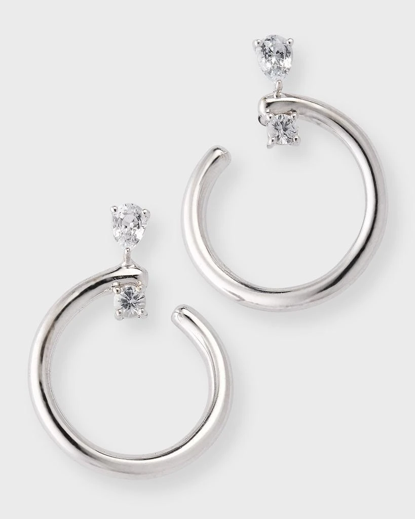 Monica Rich Kosann Sterling Silver Galaxy Midi Wrap Hoop Earrings 1