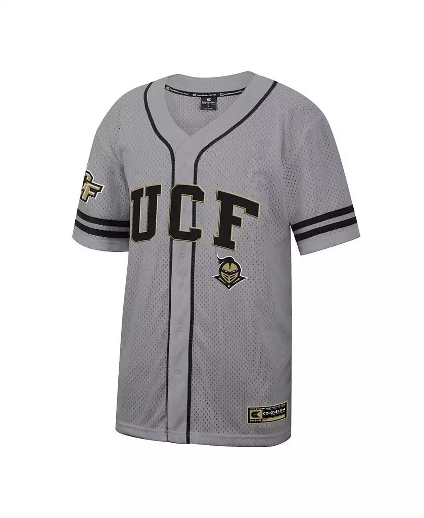 Colosseum Men
s Gray UCF Knights Free Spirited Baseball Jersey 3