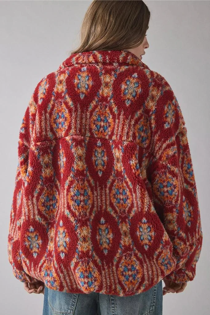 BDG BDG Mae Printed Piled Fleece Zip-Up Jacket 4