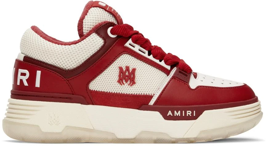 AMIRI White & Red MA-1 Sneakers 1