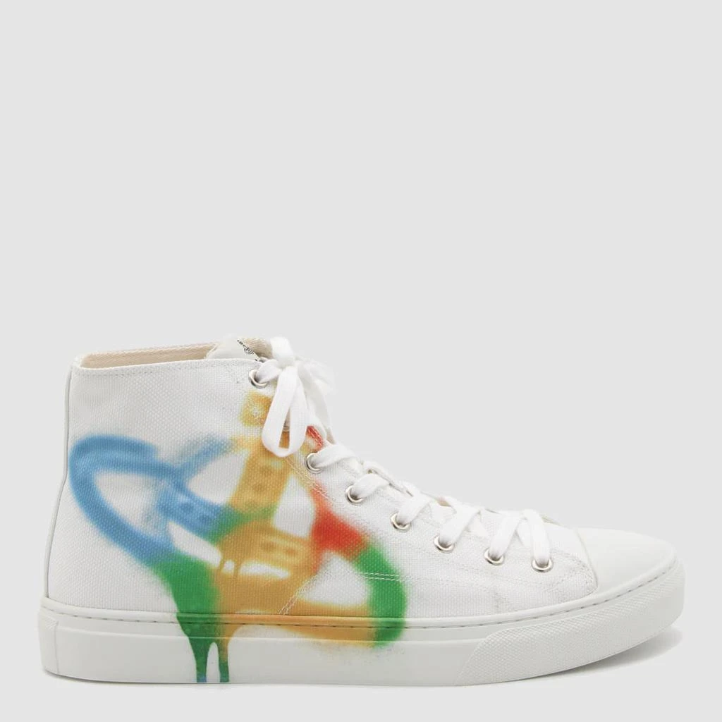 Vivienne Westwood White Plimsolls High Top Sneakers 1