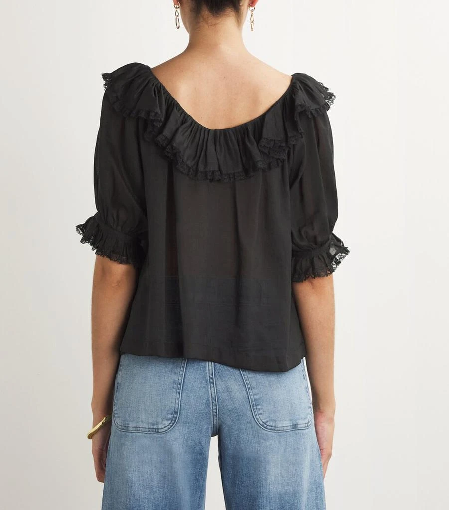 DÔEN Ruffled-Trim Samara Top 4