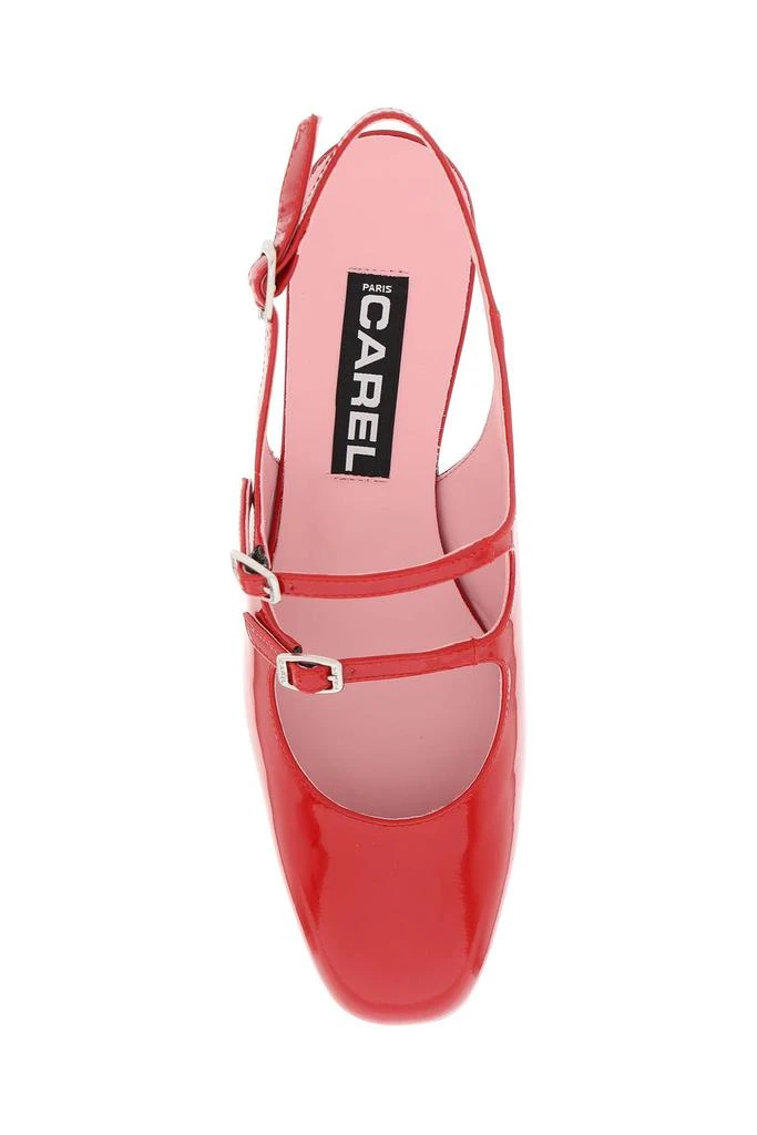 CAREL patent leather pêche slingback mary jane 2