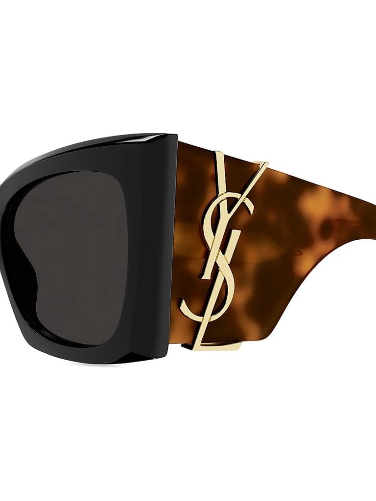 Yves Saint Laurent Monogram Acetate 54MM Blaze Rectangular  display picture 1