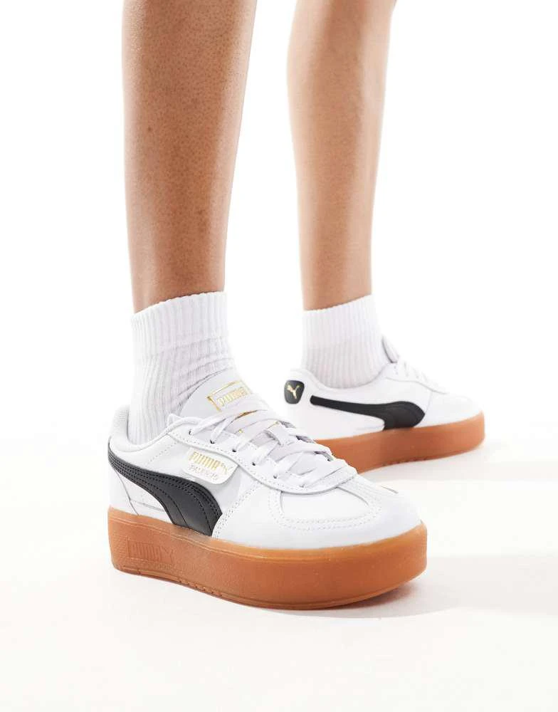 Puma Puma Palermo Eleveta trainers in white with gum sole 4