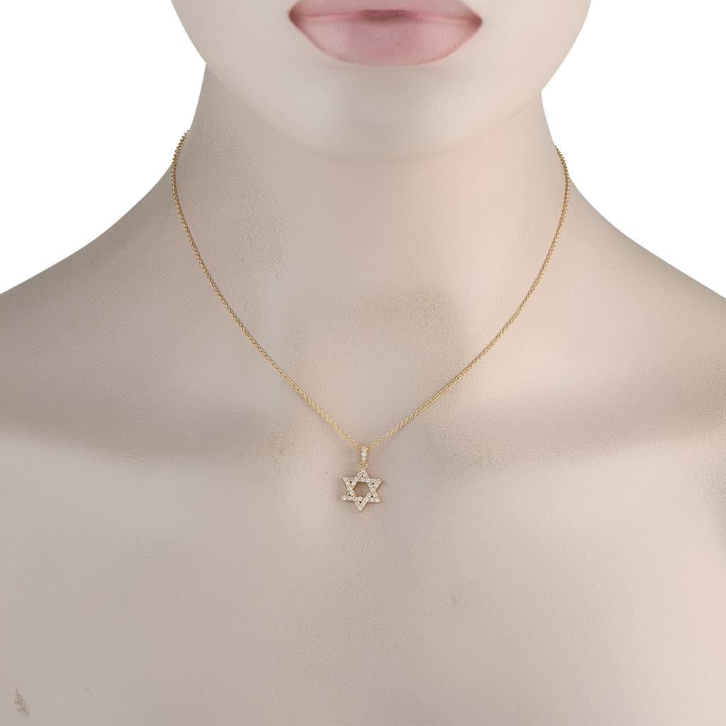 LB Exclusive 14K Yellow Gold 0.35ct Diamond Necklace PN15861-Y