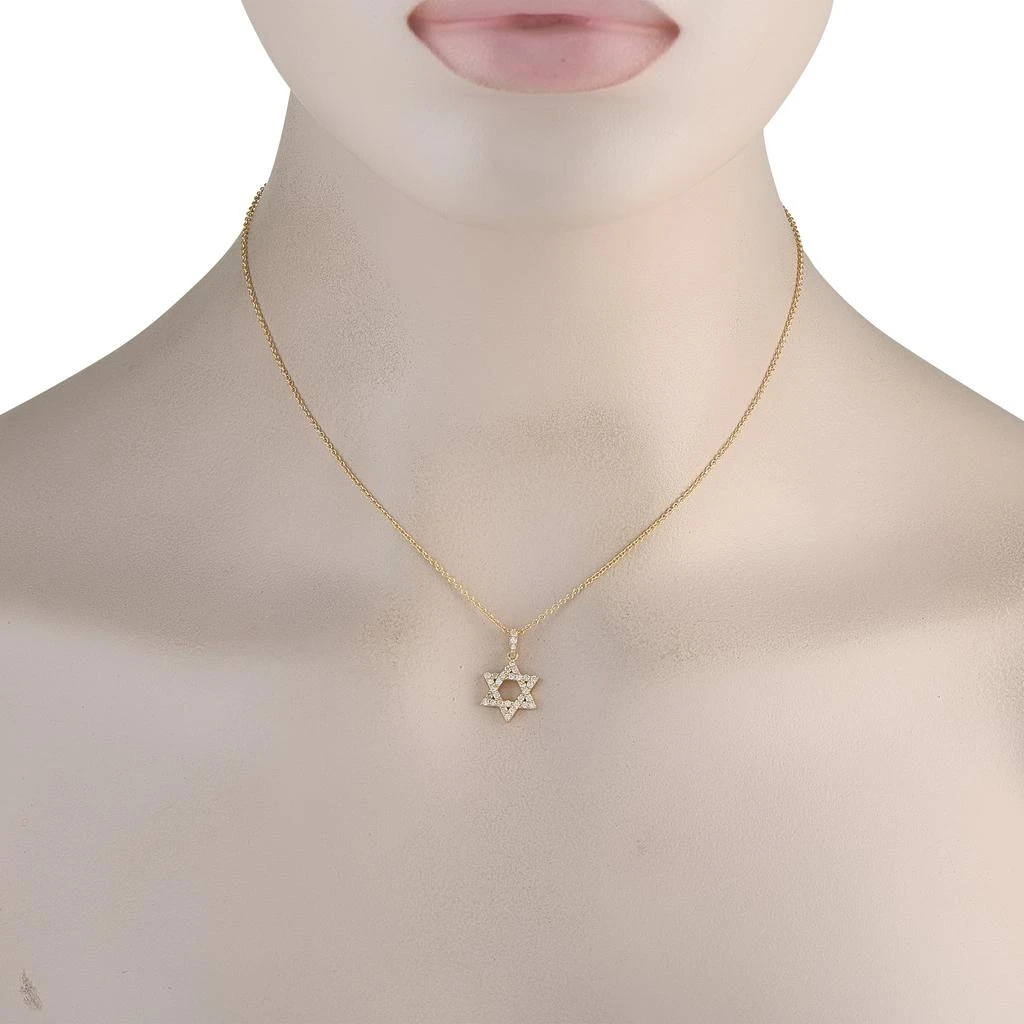 LB Exclusive 14K Yellow Gold 0.35ct Diamond Necklace PN15861-Y 2
