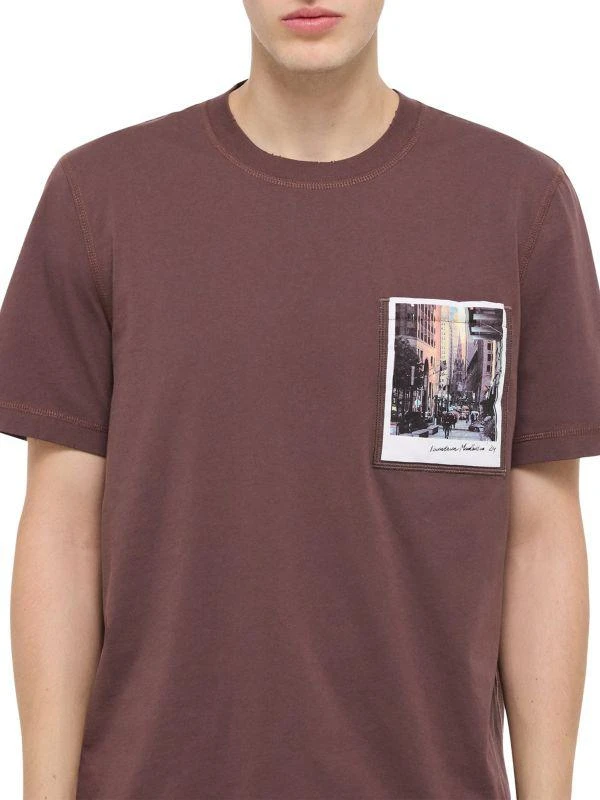 Helmut Lang Postcard Cotton Crewneck T-Shirt 5