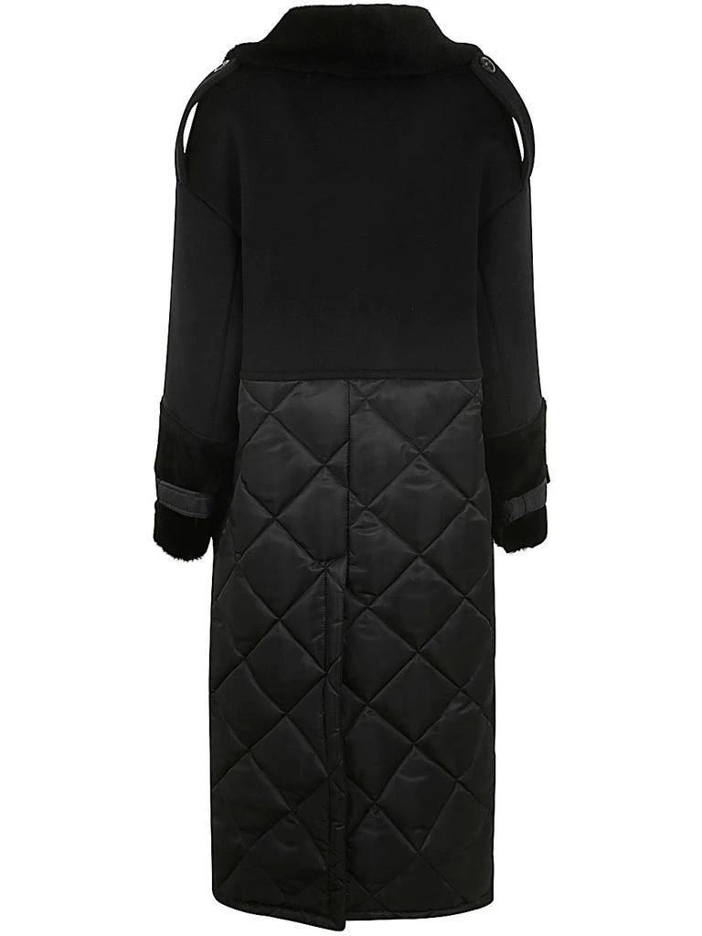 BLANCHA WOOL FABRIC, NYLON FABRIC AND SHEARLING COAT 2