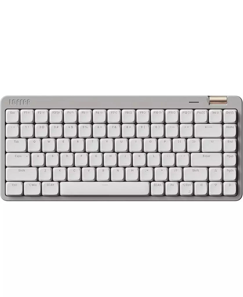 Lofree Affordable Low-Profile Mechanical Keyboard with 84 Keys, Swappable Rechargeable Wireless Keyboard, Bluetooth, Wired for Windows, Mac/Specter Linear Switches