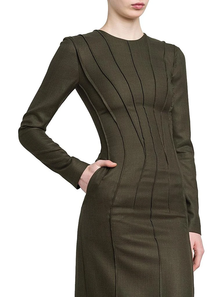 Alberta Ferretti Darted Viscose Dress 6
