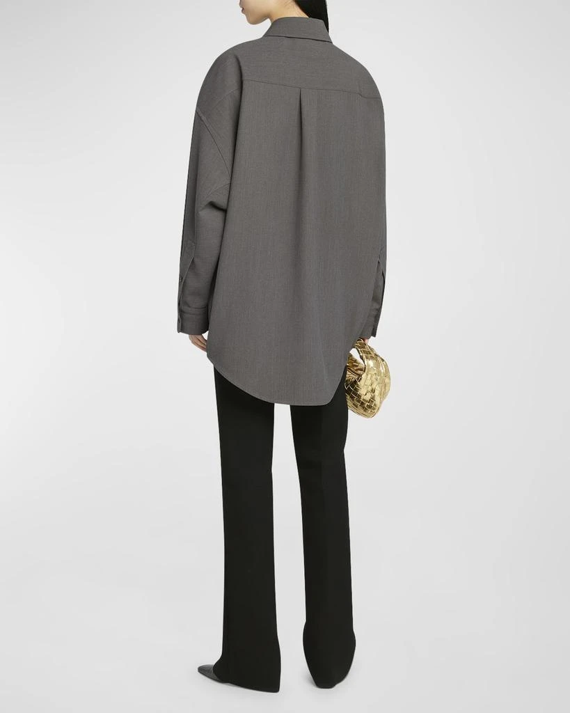 Bottega Veneta Wool-Blend Buttoned Shirt 4