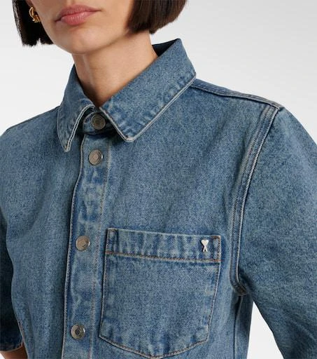 AMI Ami De Cœur denim shirt dress 4
