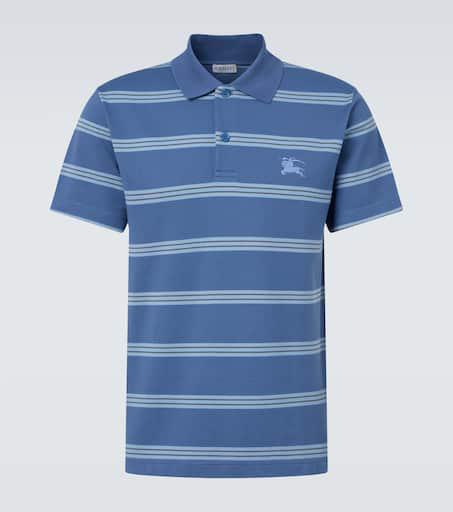トップス FRED PERRY Ribbed Polo Shirt Striped Ribbed Polo Shirt - Silky Peach | Women's Polo