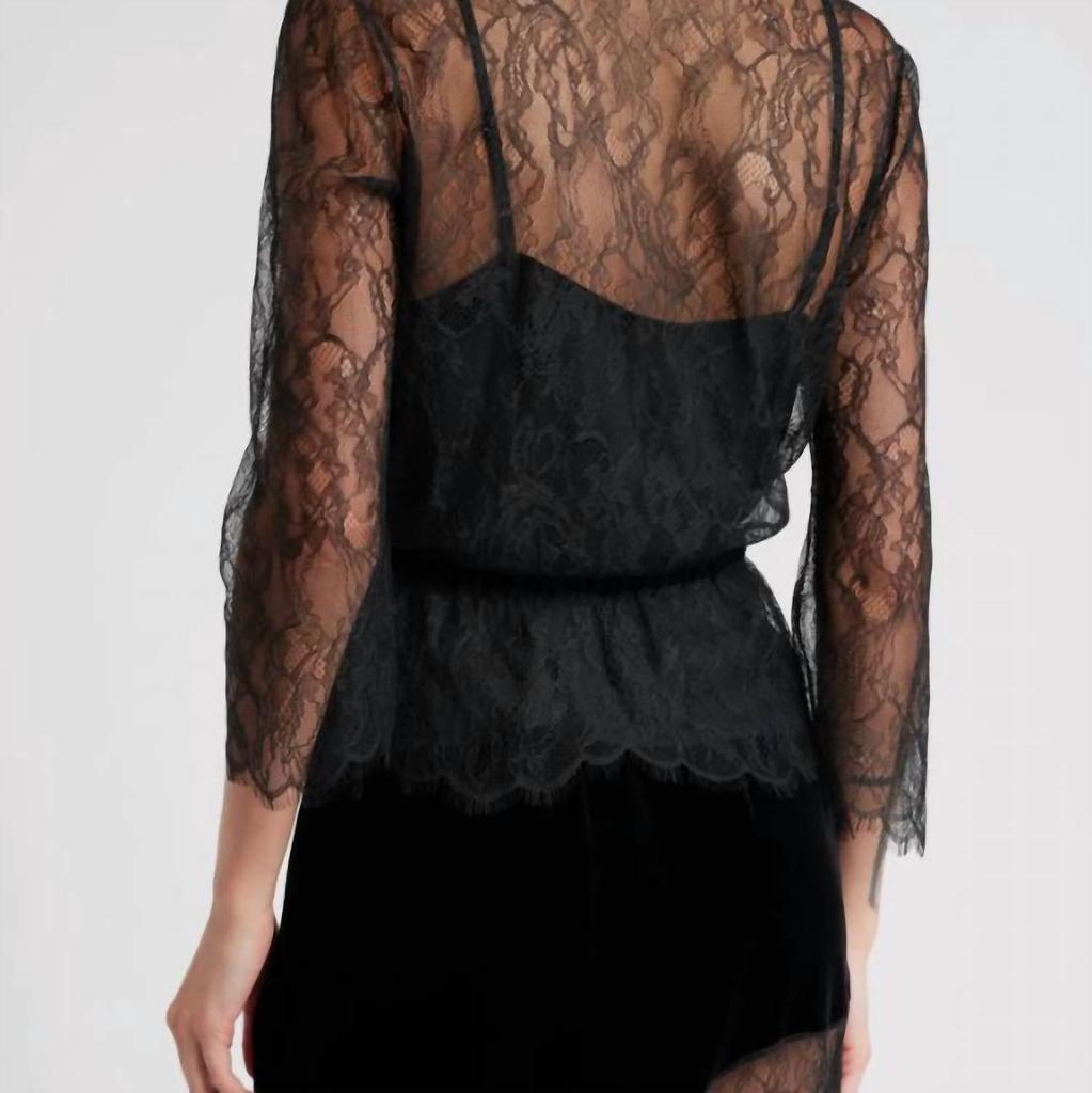 FRAME Frame - LACE V-NECK BLOUSE