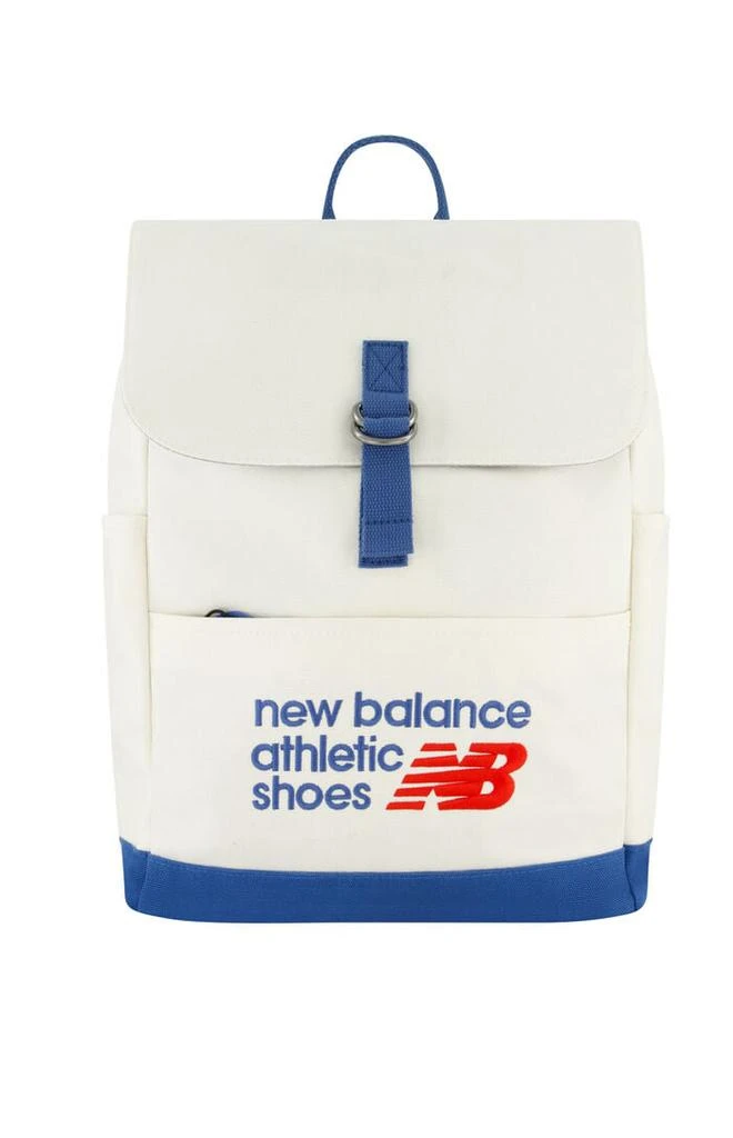 New Balance Blue & White Canvas Backpack 1