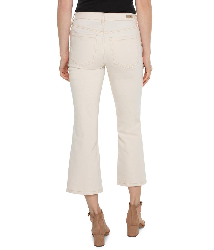 Liverpool Los Angeles Hannah Crop Flare with Utility Details 25 1/2"