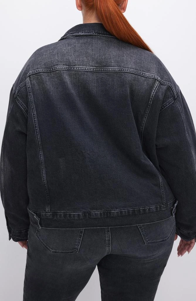 Good American Cotton Denim Trucker Jacket 4