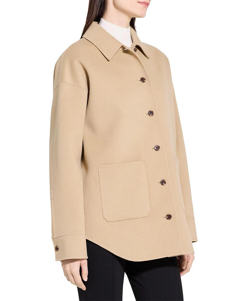 Theory Oversized Wool
Cashmere Shirt Jacket 4