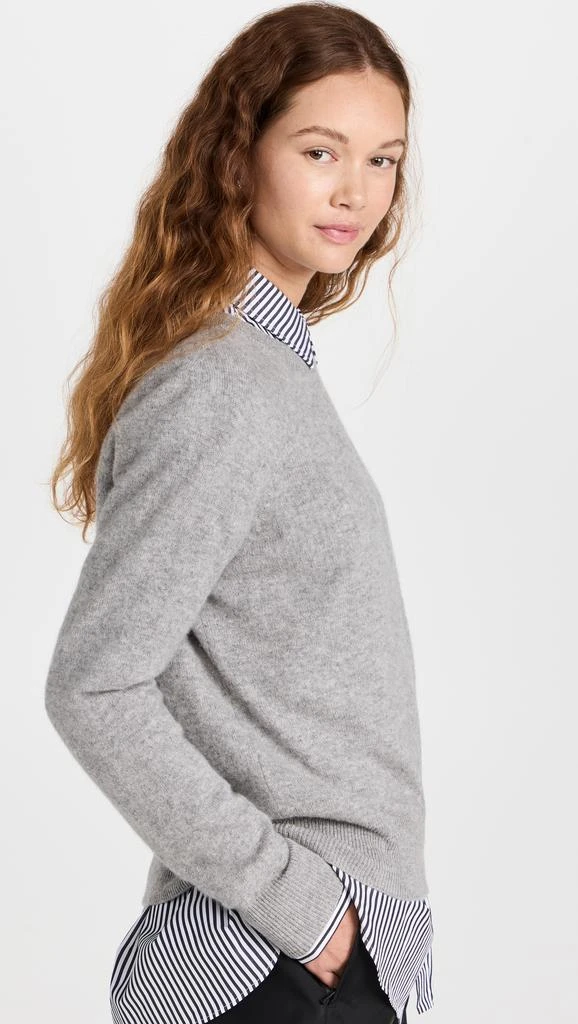 White  Warren Cashmere Long Sleeve Sweatshirt 3