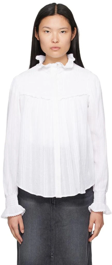 Isabel Marant White Idaline Blouse 1