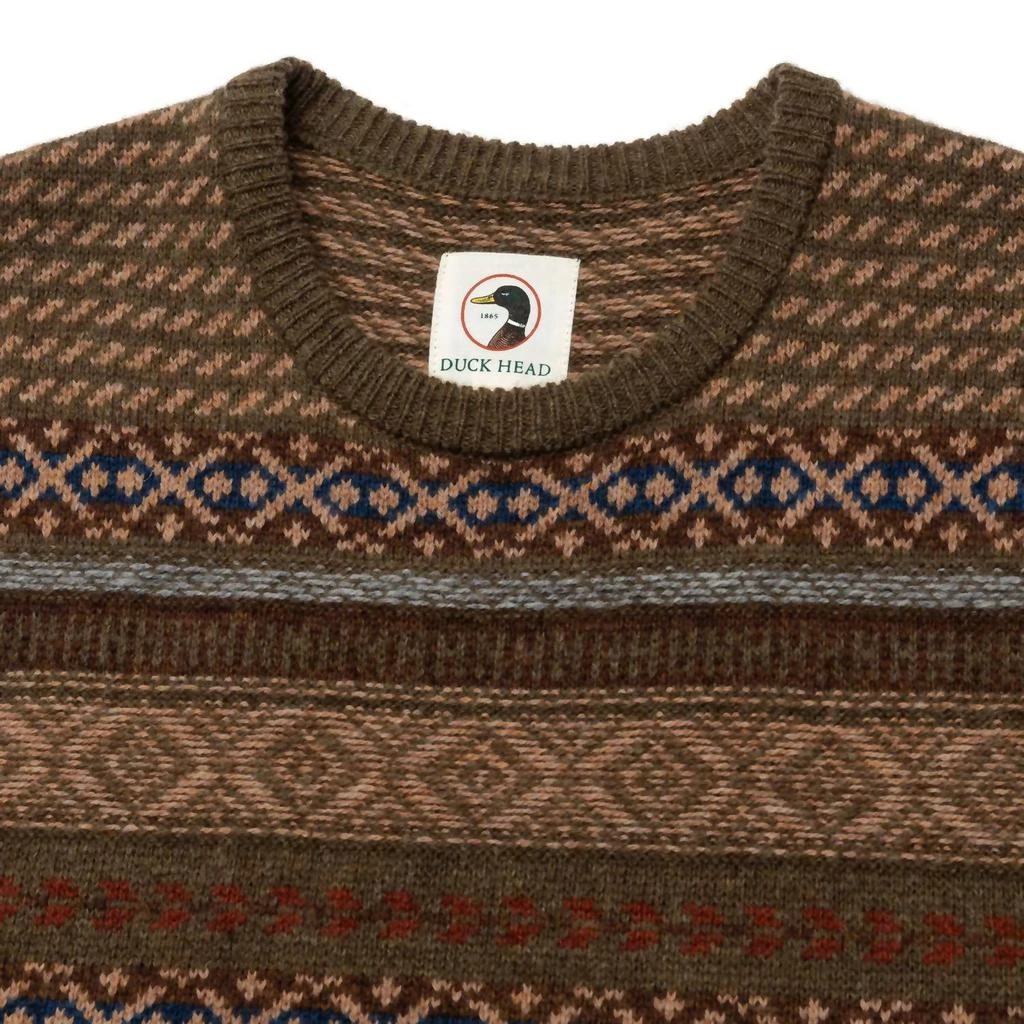 DUCK HEAD Duck Head - Birch Fair Isle Crewneck Sweater 3