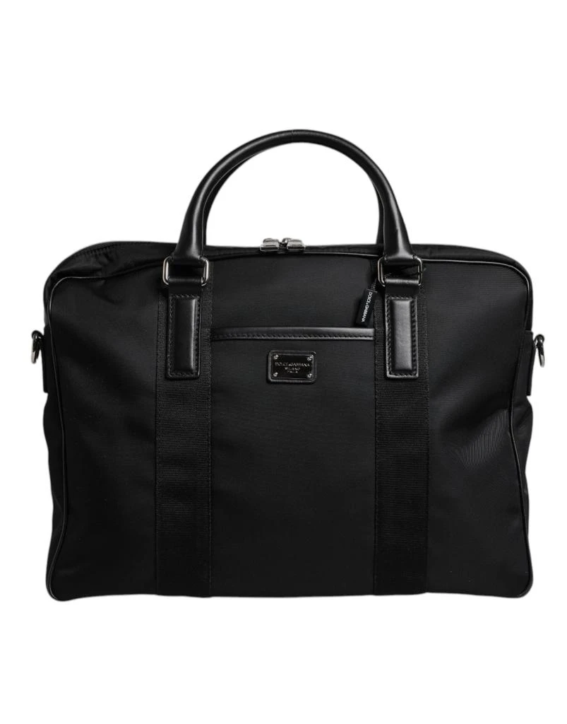 Dolce & Gabbana Leather Document Briefcase Top Handle Men's Bag 1