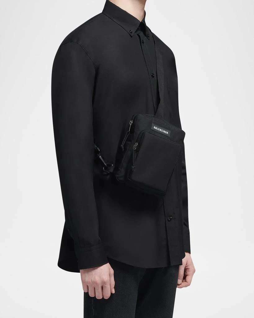 Balenciaga Men's Explorer Nylon Crossbody Messenger Bag 2