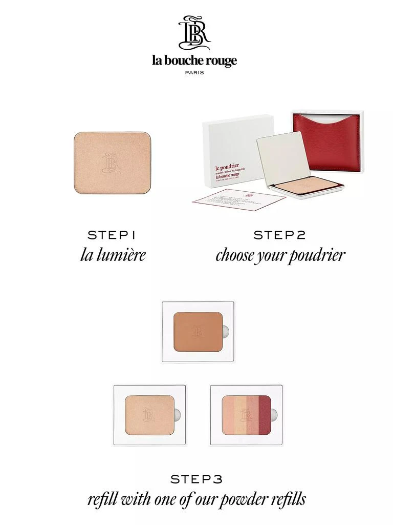 La Bouche Rouge Black Fine Leather Highlighter Set 3