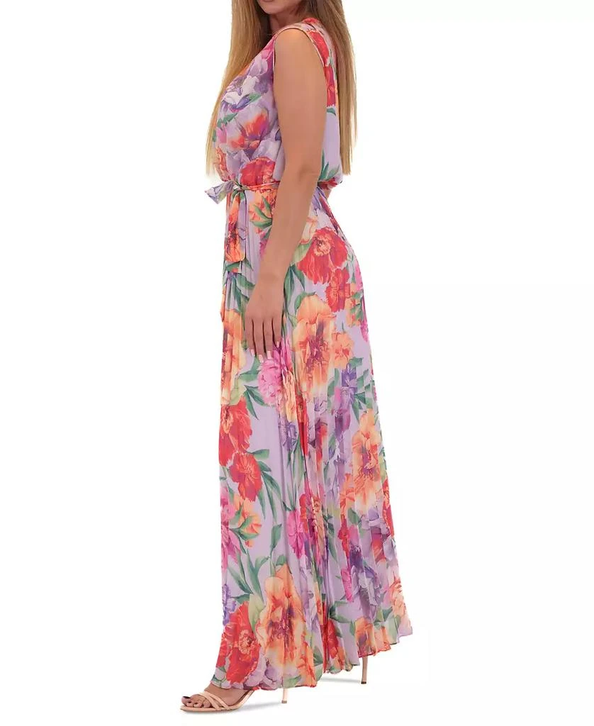 Donna Ricco Women's Floral-Print Pleated Maxi Dress 2