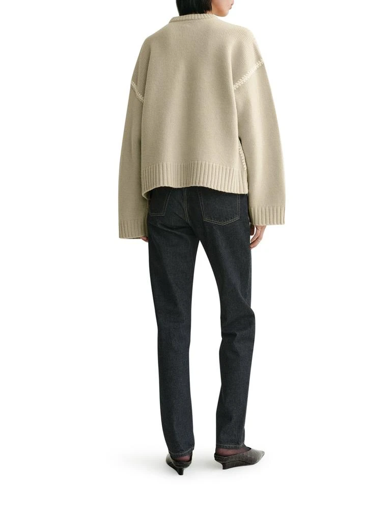 Totême Embroidered wool cashmere knit harvest 4