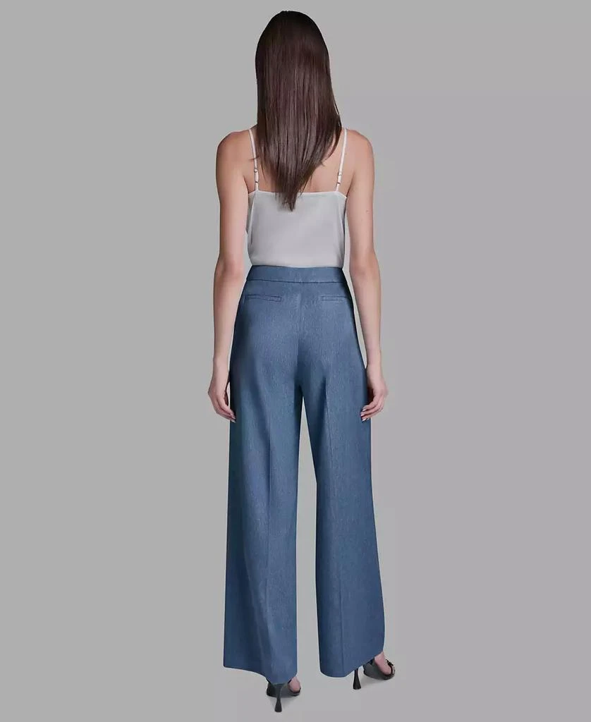 BCBG Women
s High-Rise Denim Wide-Leg Pants 7