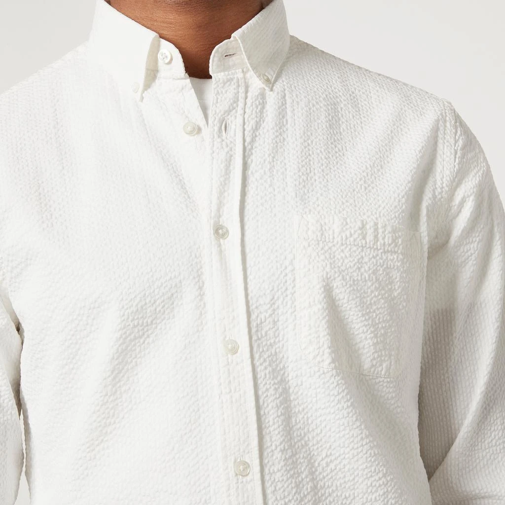 Portuguese Flannel Atlantico Stripe Cotton-Seersucker Shirt 4