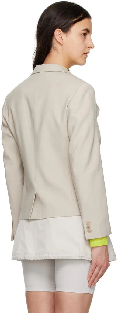 TheOpen Product Beige Draped Blazer 3