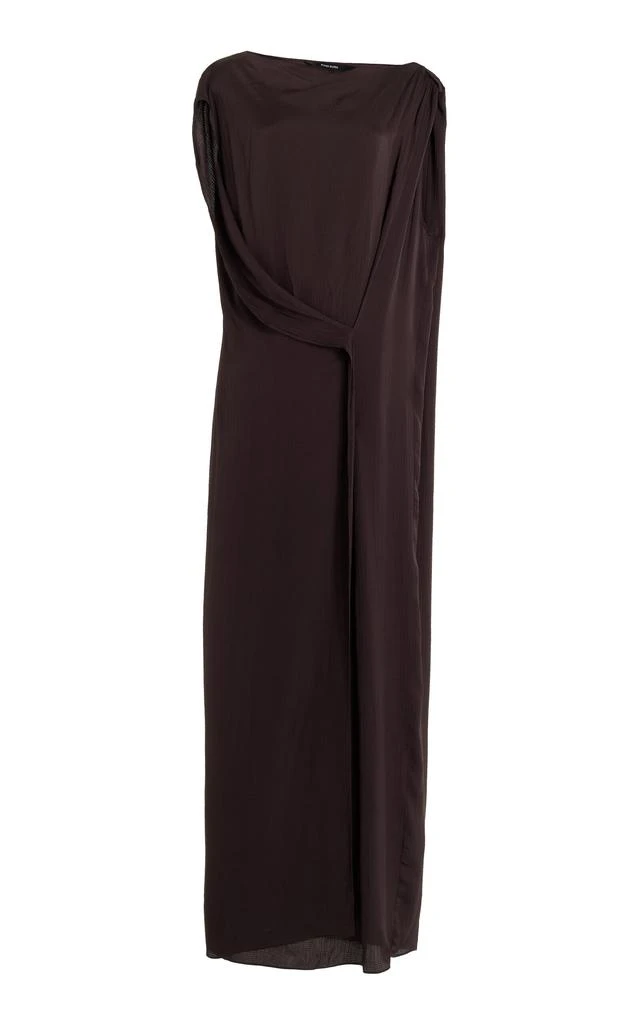 Bondi Born BONDI BORN - Ardea Draped Rayon-Jersey Maxi Dress - Brown - S - Moda Operandi 1