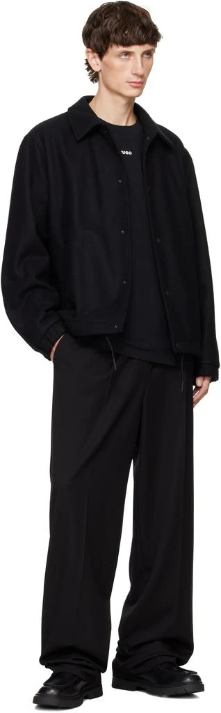 Hugo Boss Black Double Stitching Loafers 5