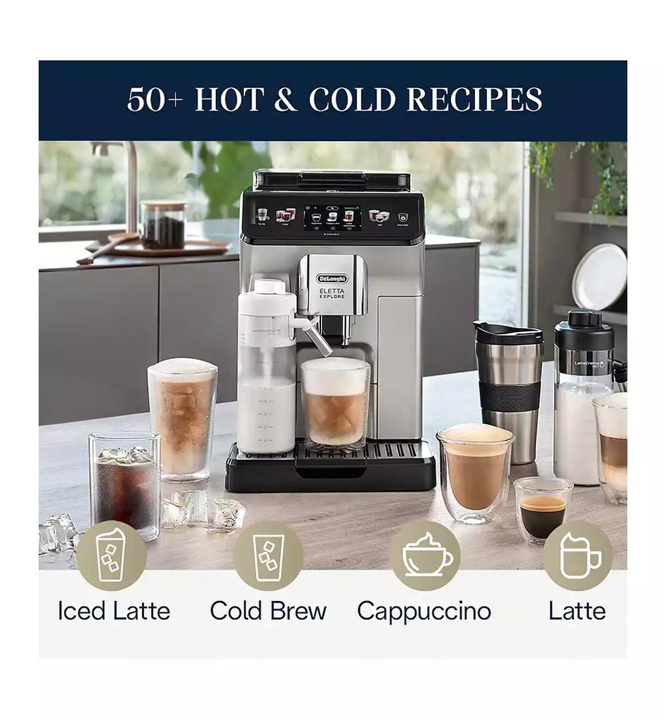 De'Longhi Eletta Explore Automatic Espresso Machine with Cold Brew
